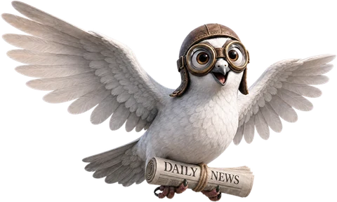Ministry of Animation pigeon delivering the news